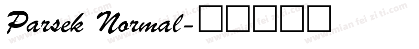 Parsek Normal字体转换
